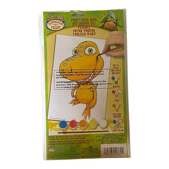 Dinosaur Gift Basket | Toys, Activity Books, Paint Set, Eggs, Frisbee & More - Picture 3 of 11